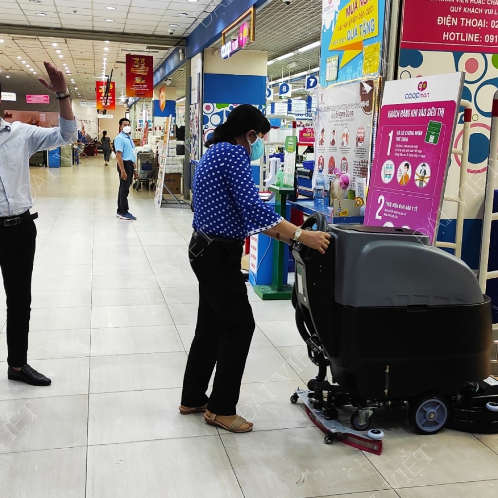 Máy chà sàn liên hợp Chà và Hút Khô - DaviClean DV55AC (Chạy Bằng Điện) - NEW 2022